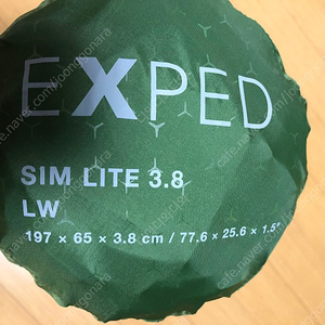 엑스패드 exped SIM Lite 3.8 LW 매트 새상품