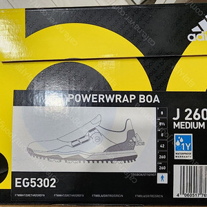 아디다스 골프화 POWERWRAP BOA 260mm 판매합니다. (미사용)