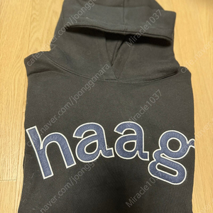 haag 헤이그 후드스웻(black)