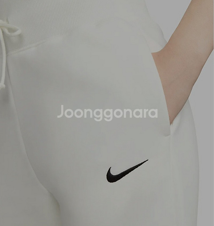 1개 새상품 S M L - 나이키 여성 기모 플리스 화이트 조거 팬츠 63000원드림--4