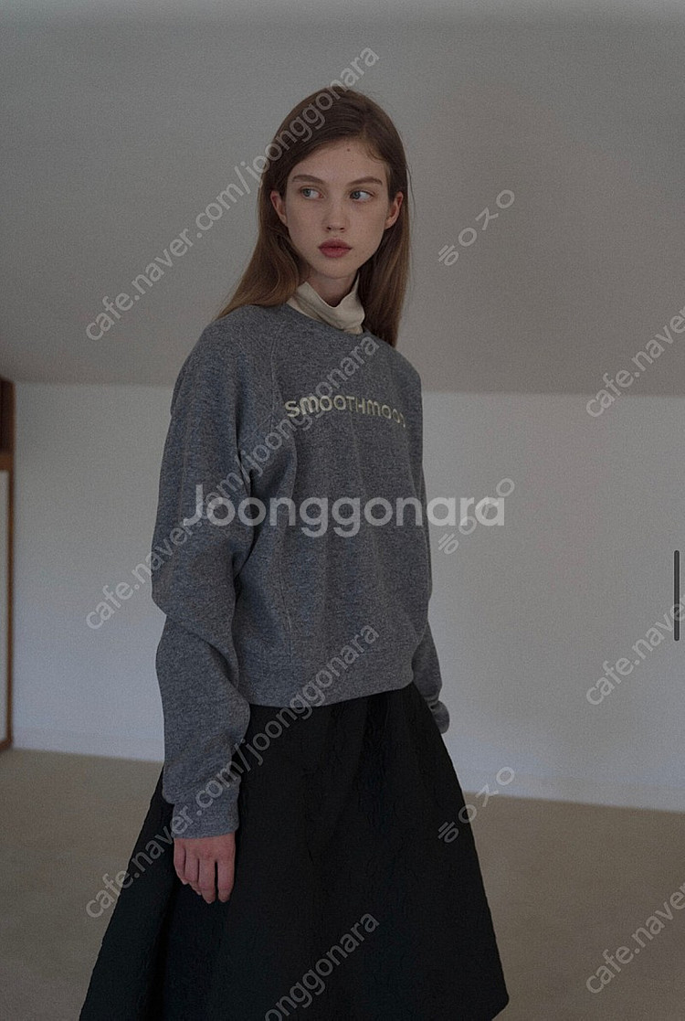 스무드무드 맨투맨 crew logo sweatshirt...--2
