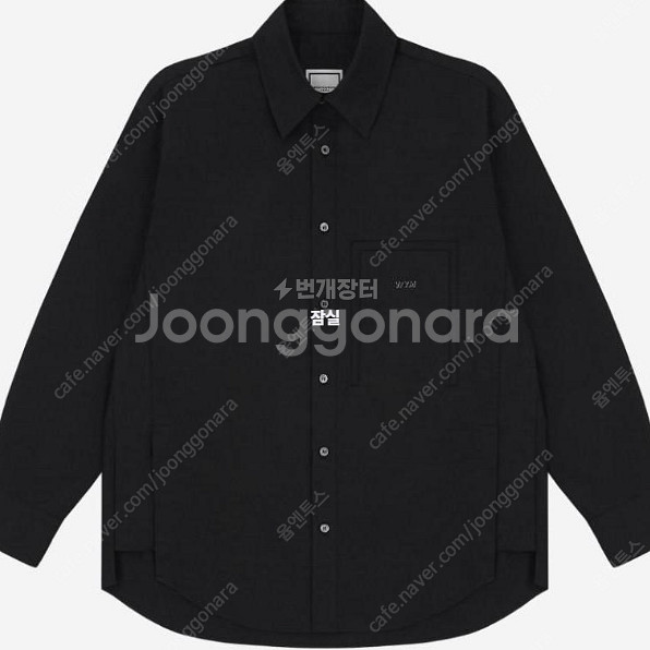 22fw 우영미 백로고 블랙셔츠 (새상품) 팝니다--0