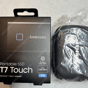 외장 SSD 삼성 t7 touch 2tb 팝니다 (미개봉)