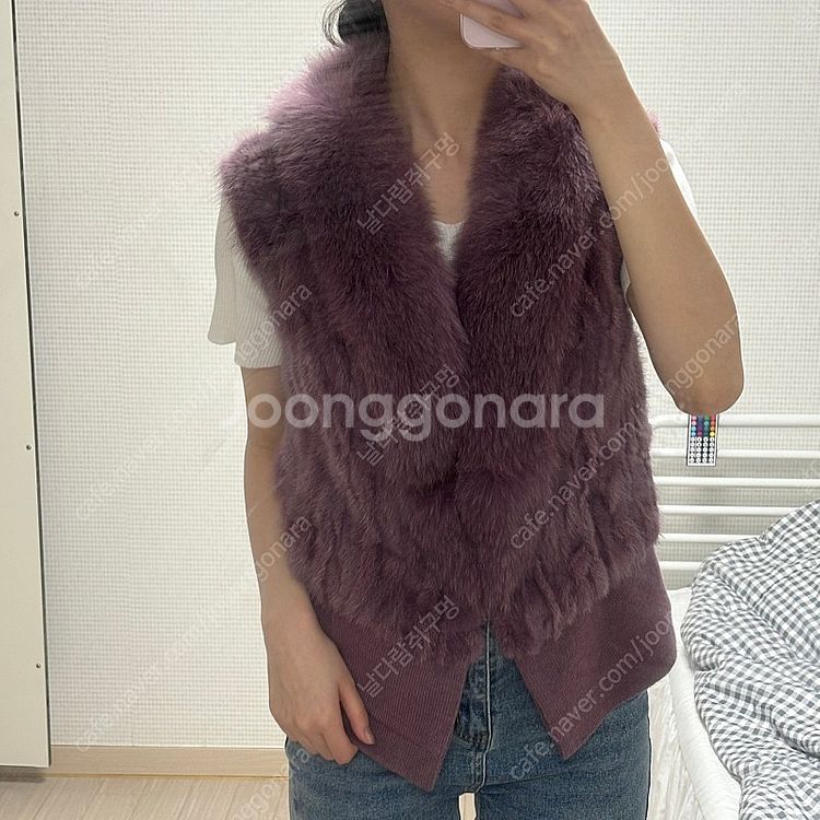 더 아이잗 폭스퍼 밍크조끼--0