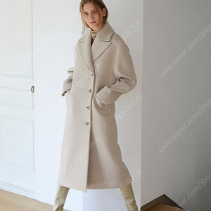 엘보른 코트 Double breasted long coat