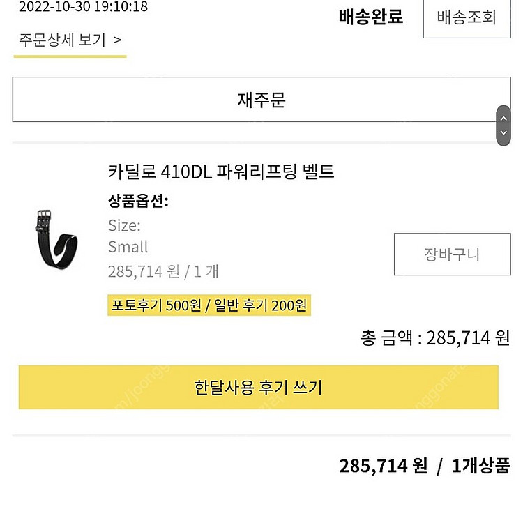 카딜로410d M사이즈 310 리프팅벨트--1