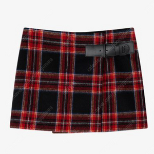 (새상품) 그로브 peder skirt S [RED CHECK] 체크 치마