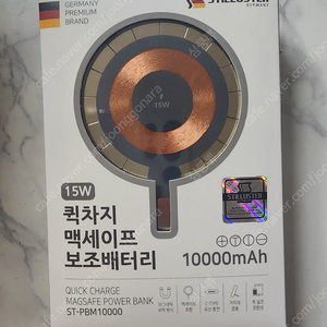 쉔코리아 맥세이프 10,000mAh 보조배터리 블랙