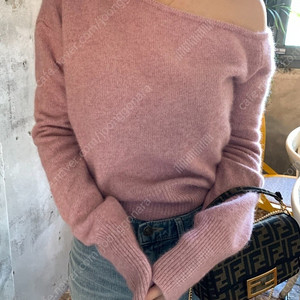 새상품 라쿤 폭스 오프숄더티