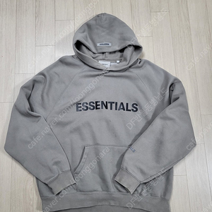 [L] Essentials 3D Silicon Pullover Hoodie Charcoal