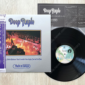 (LP 판매) 하드락 - 딥 퍼플 (Deep Purple) Made In Europe 1976년 일본반 오비 포함
