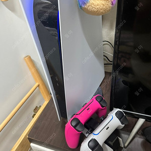플스5 + 듀얼센스 핑크 + 정품 충전기
