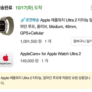 애플워치울트라2 애플케어플러스