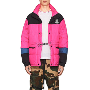 100% 정품 오프화이트 패딩 / 정품 / 핑크 컬러블록 패딩 / OFF WHITE PINK PUFFER 판매 합니다.