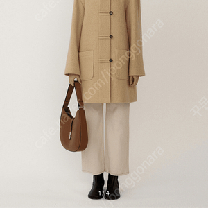 킨더살몬 Jeanne Half Coat Camel