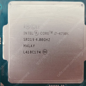 I7 4790K (뚜따) , DDR3 4G