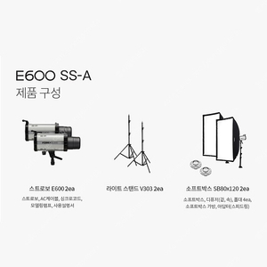 포멕스 E600 스트로보 세트 촬영장비 방송조명 촬영조명 스튜디오 크리에이터 유튜브