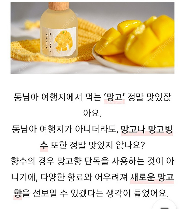 텀블벅 향수 스튜디오월든 망고빙수 50ml--3