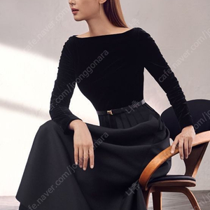 미샤 전지현 원피스 벨벳 플레어 핏 벨트 원피스 55사이즈 결혼식 예복 (딱 2번 입음) 상견례 연말 기념일 파티