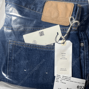 오디너리핏츠(ordinary fits) 5 Pocket Ankle Denim/Used - Blue 32사이즈 새제품