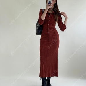 루루서울 원피스 old fashion suede jump suit dress S사이즈 롱버전