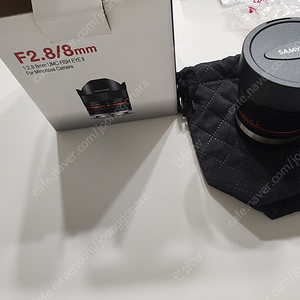 삼양 8mm f2.8 어안렌즈 새상품 급 팝니다. 후지 X마운트