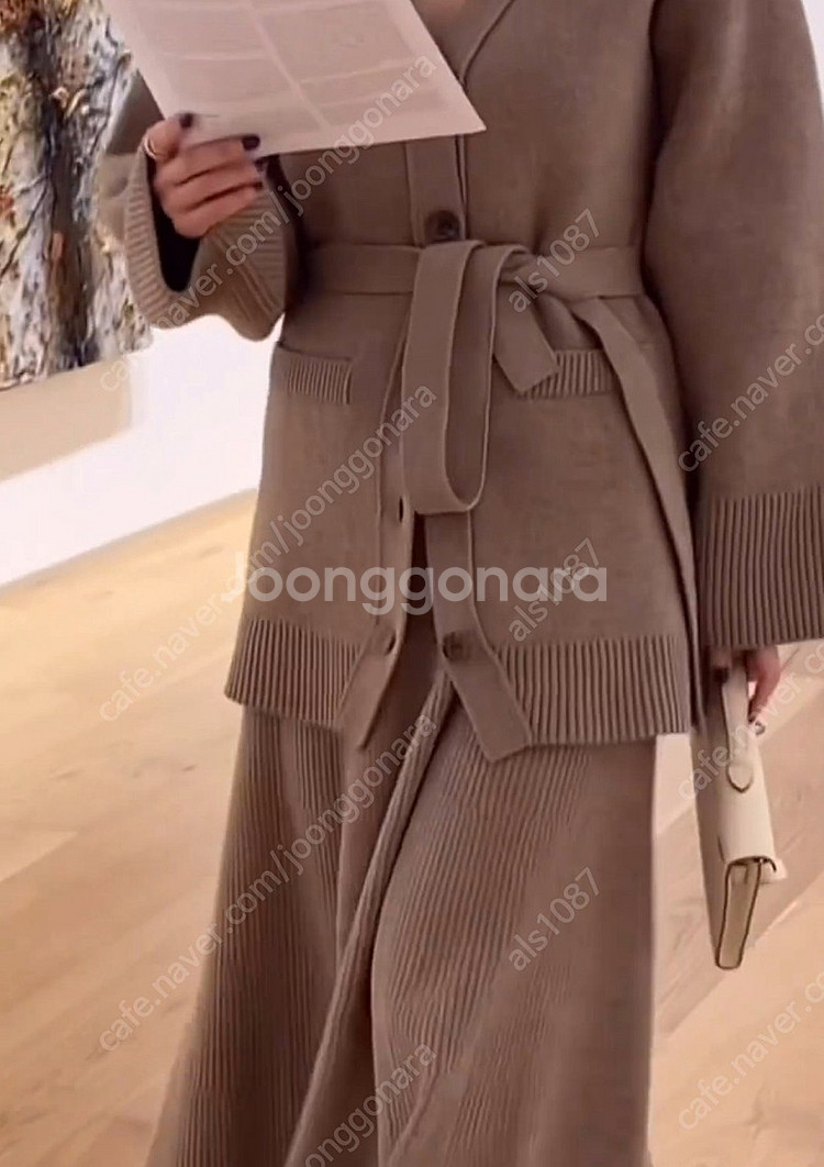 라온컴퍼니 아리아 코트 가디건 *모카 하프 *(가격수정...--1