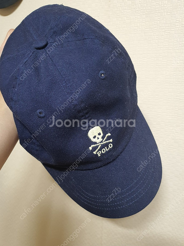 폴로 스컬 치노 볼캡 블루--1
