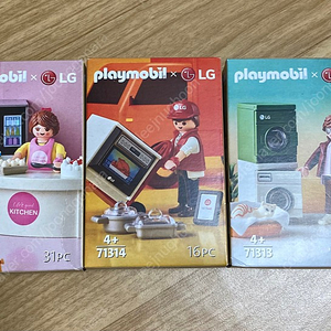 플레이모빌 x LG전자 3종세트 새상품 판매합니다