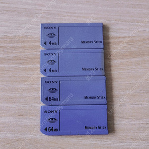 소니 정품 메모리스틱 4MB 64MB 저용량 빈티지 디카 캠코더