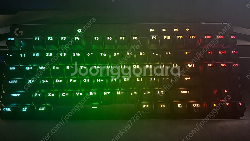 로지텍 정품 g pro x tkl lightspeed 블랙 리니어 적축(택포)--2