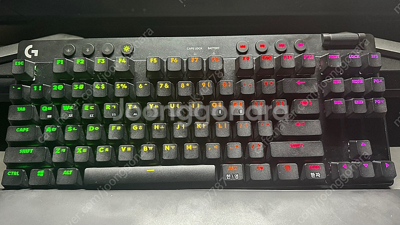 로지텍 정품 g pro x tkl lightspeed 블랙 리니어 적축(택포)--3