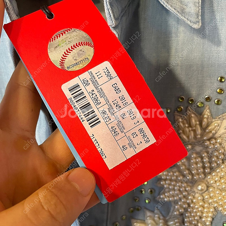 새상품)구찌 X MLB 콜라보 양키스 샴브레이 점프 수...--6