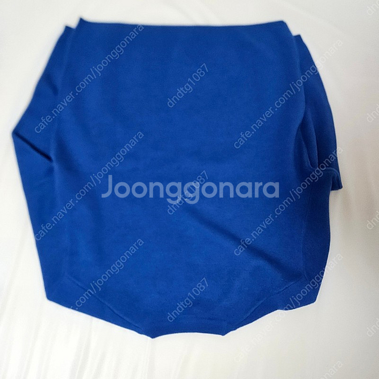 무탠다드 / 미니멀 크루넥 니트 / 블루 L (새상품)--3