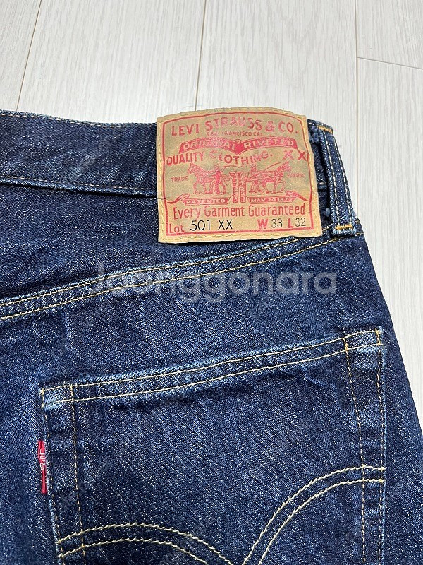 LVC 55501-0055 v2 리지드 생지 데님 33...--3