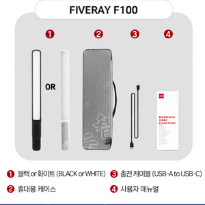 지윤텍 FIVERAY F100 LED RGB (블랙) 23만원/개당