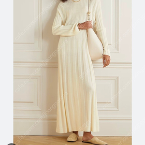 le17septembre knit maxi dress ivory