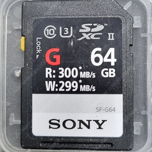 소니 SF-G 64GB 메모리 1개 팝니다