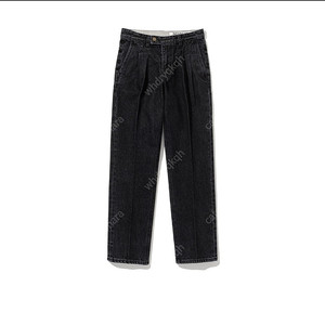 리넥츠 Tailored Straight Two Tuck Denim Pants [Black] 3사이즈