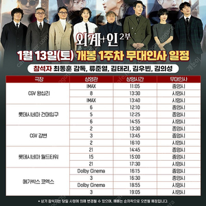 외계인 무대인사 1/13 B열 중블통로 연석양도