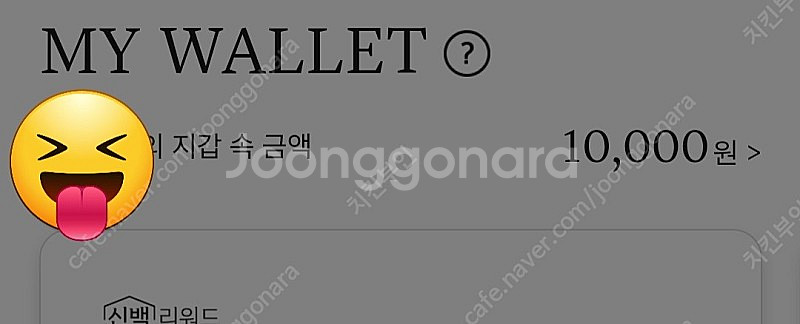 신백리워드 팔아요 1만점 -> 5천원--0