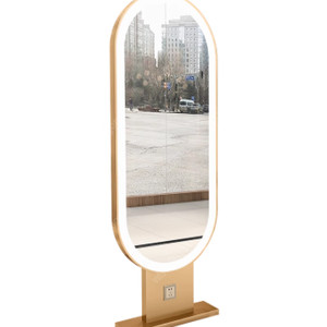 [팝니다] 미용실 양면 경대 거울 및 미용실 선반(캐비넷) 팝니다.