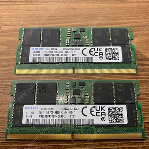 삼성 노트북 램 DDR5 16GB x2 (총 32GB)