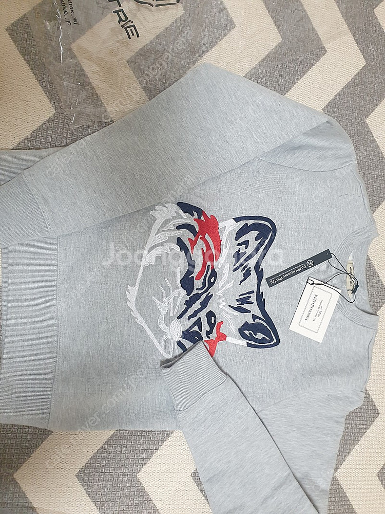 메종키츠네 빅헤드 폭스 기모 맨투맨 티셔츠 새상품--0