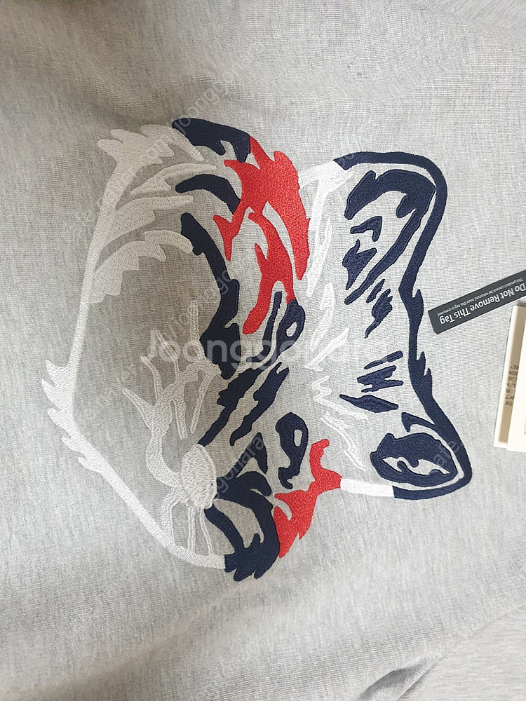 메종키츠네 빅헤드 폭스 기모 맨투맨 티셔츠 새상품--2