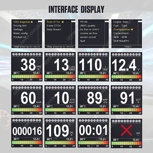 AUTOOL X60 HUD 진단기 게이지