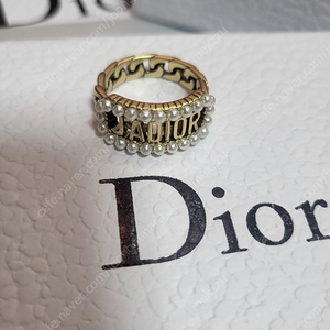 Dior 디올 진주 디자인 반지 (풀박 새상품)