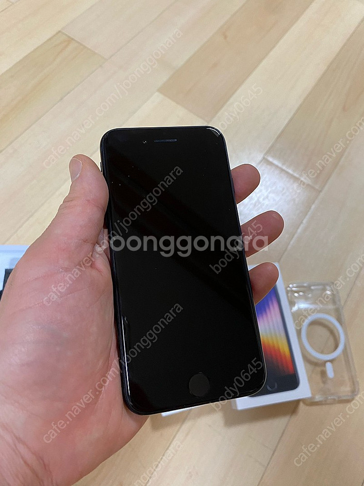 아이폰 se3 256g 블루 애케플 24년12월 배터리87프로--1