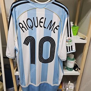아디다스 06-08 아르헨티나 홈 리켈메 축구 유니폼 판매합니다