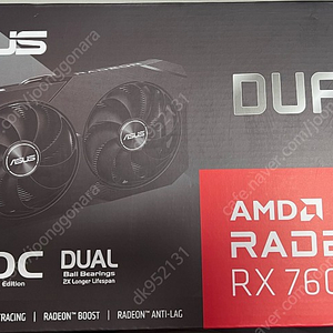 ASUS RX7600 OC 미개봉 팝니다